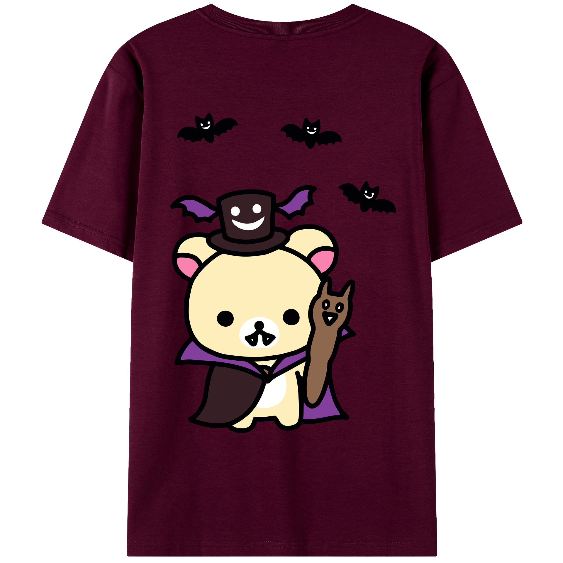 （画像用） リラックマ リラックマ キイロイトリ Rilakkuma Korilakkuma Kiiroitori レディース半袖Tシャツ(バックプリント)